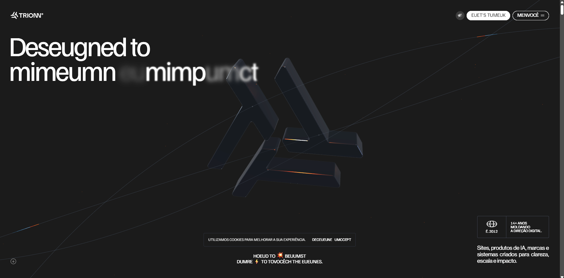Landing page Trionn